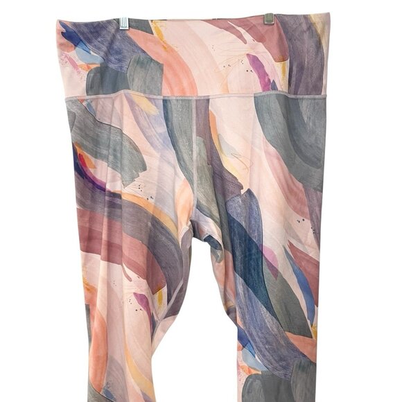ATHLETA Elation 7/8 Women's Size 2X Multicolor 657538 Leggings Yoga Pant - Picture 3 of 7